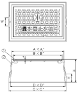 品番 KM-13 水道管口径13mm用寸法図