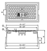 品番 MB-25L 水道管口径25mm用寸法図